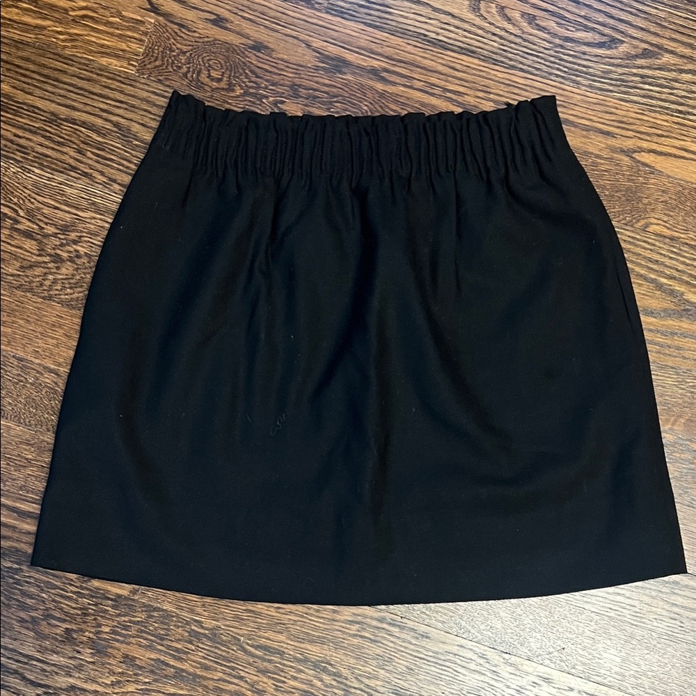 J. Crew Black Wool Skirt